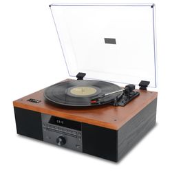 TORNAMESA JAZZ AUDIO 70s JEWEL BLUETOOTH + CD + RADIO FM