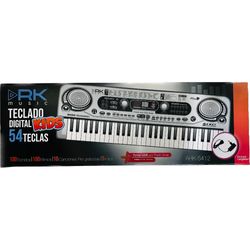 RK MUSIC TECLADO INFANTIL  54 NOTAS COLOR GRIS