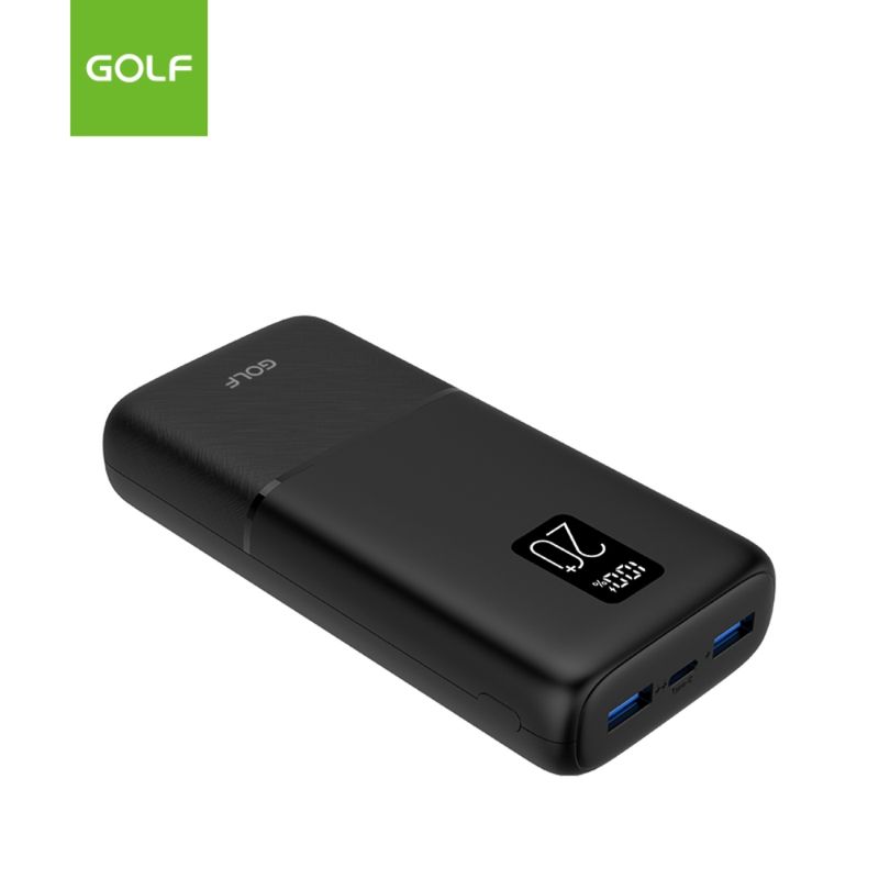 GOLF BATERIA PORTATIL 20.000MAH PD+QC 22.5W P20-LCDPD BLACK