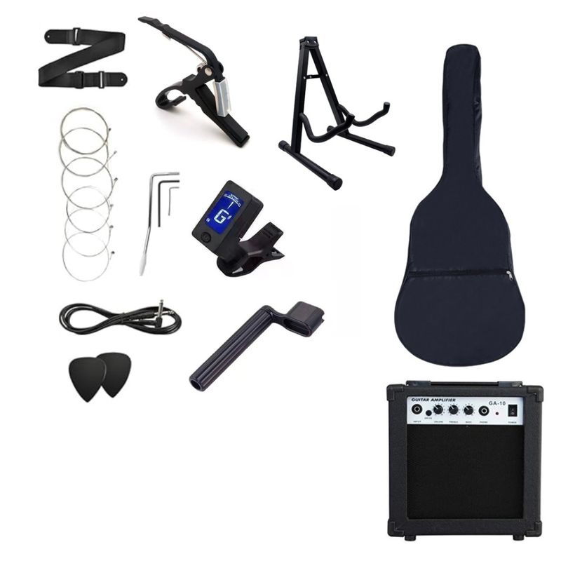 Set Guitarra Electrica Medina Amplificador 10W Y Accesorios Guitarras Eléctricas