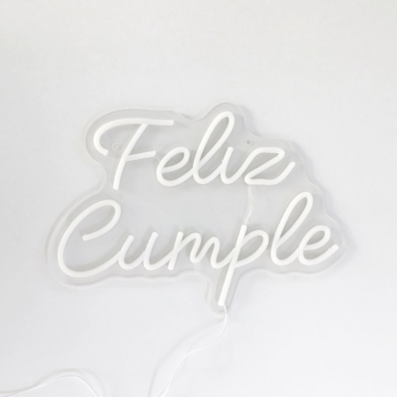 LETRERO ESTILO NEON FELIZ CUMPLE GEN