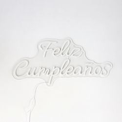 LETRERO ESTILO NEON FELIZ CUMPLEANOS