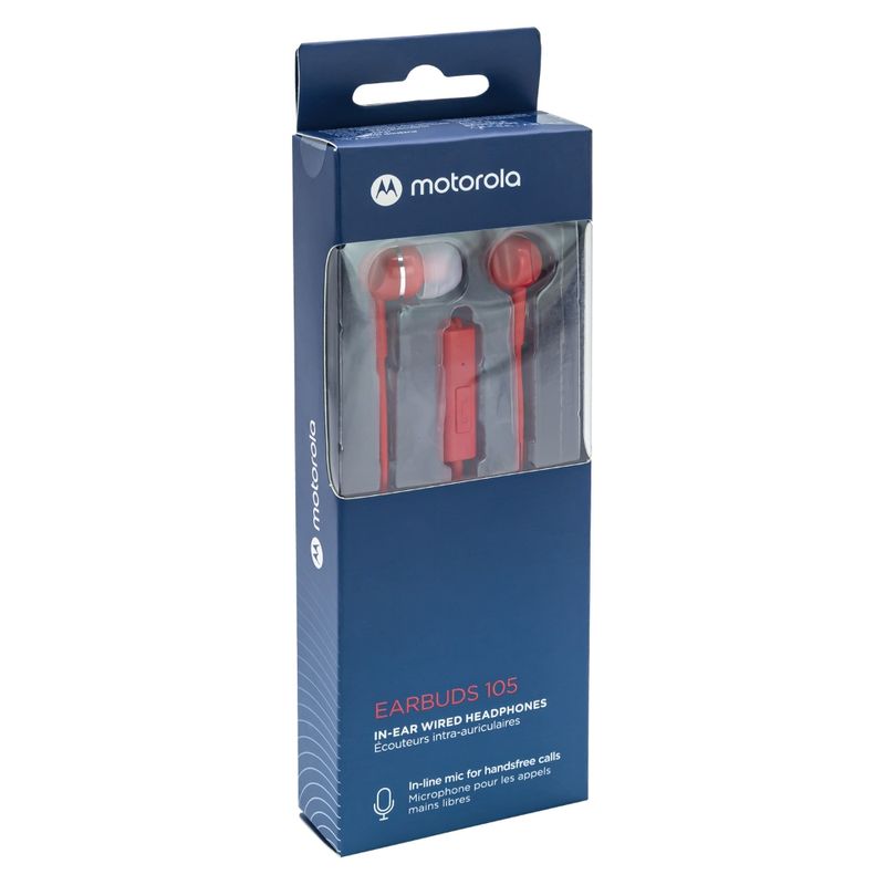 MOTOROLA-AUDIFONO-MOTO-EARBUDS-105-MANOS-LIBRES-ROJOS