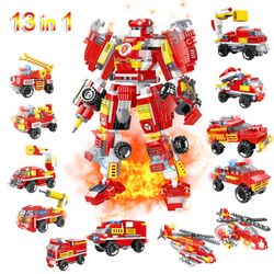 WOMA ARMABLE ROBOT BOMBERO 6 EN 1 C0651A 591 PIEZAS