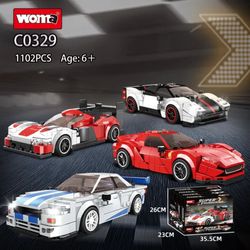 WOMA PACK ARMABLE 4 AUTO DE CARRERAS C0329 WOMA 1102  PIEZAS