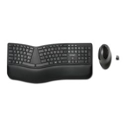 KENSINGTON COMBO TECLADO + MOUSE ERGONOMICO INALAMBRICO PRO FIT BLACK