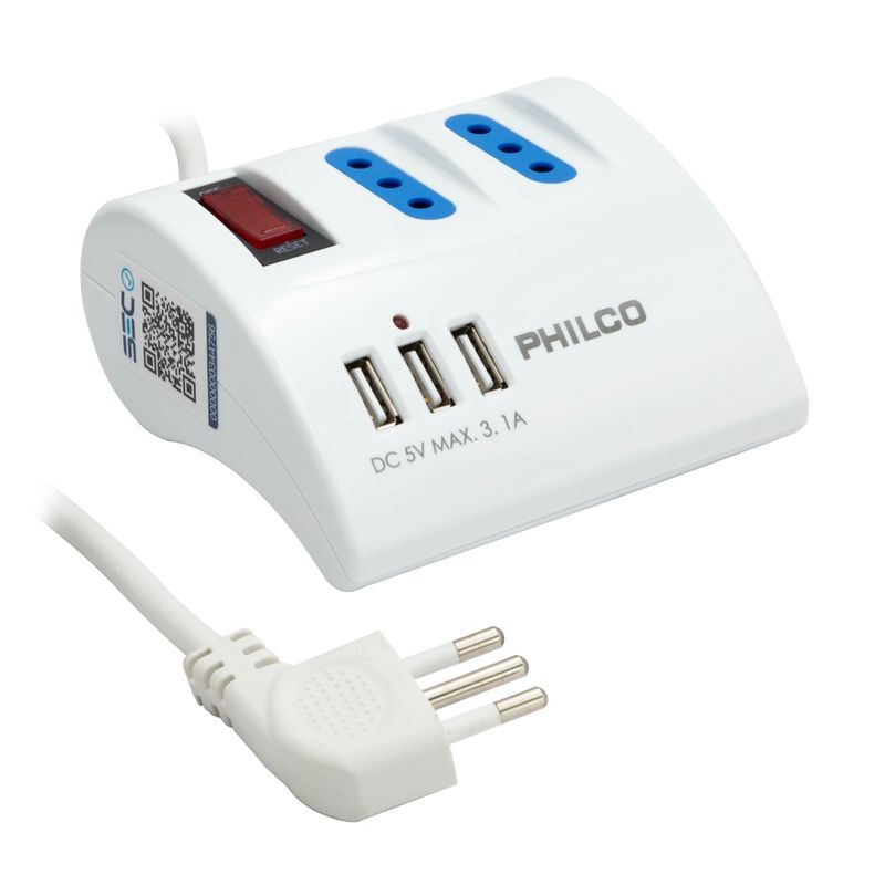 PHILCO Cable De Audio Auxiliar USB C A Jack 3.5 1Mt Negro 21352 Philco