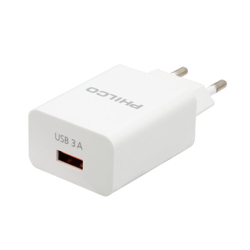 PHILCO-CARGADOR-DE-PARED-QUALCOM-3.0-A-C-CABLE-MICRO-QC620-BLANCO