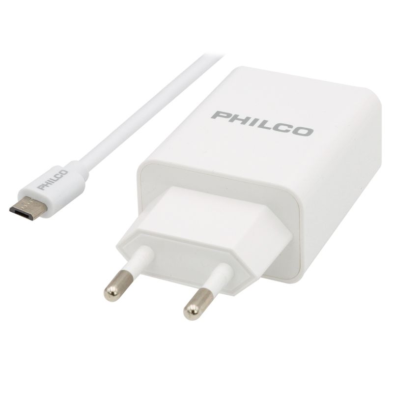 PHILCO-CARGADOR-DE-PARED-QUALCOM-3.0-A-C-CABLE-MICRO-QC620-BLANCO