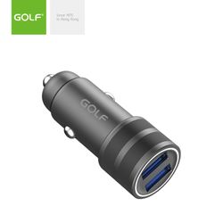 CARGADOR AUTOMOVIL 2 USB 36W MAX GOLF GF-C22