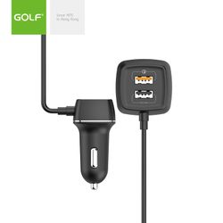 CARGADOR AUTOMOVIL 4USB 60W MAX CONEXION FRONTAL BLACK