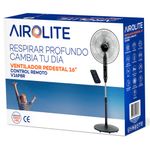AIROLITE VENTILADOR DE PEDESTAL 16 CON CONTROL REMOTO V16P8R