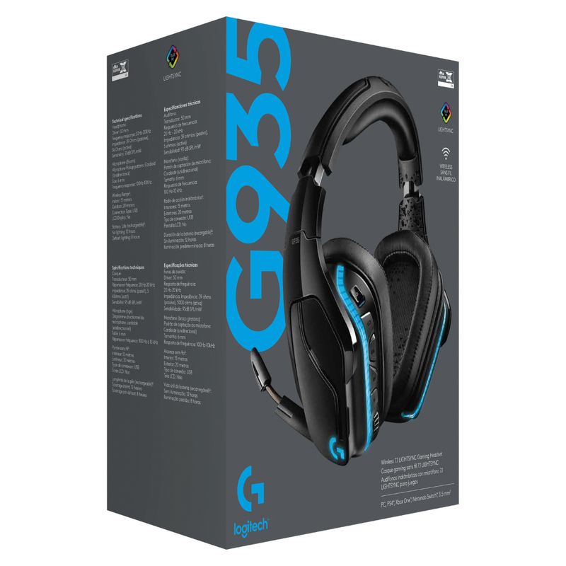 LOGITECH-AUDIFONO-GAMER-HEADSET-INALAMBRICO-SORRLIGHT-G935-7.1