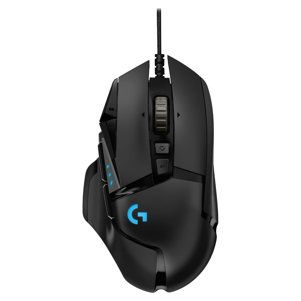 LOGITECH MOUSE GAMER HERO ALAMBRICO USB LOGITECH G502 BLACK