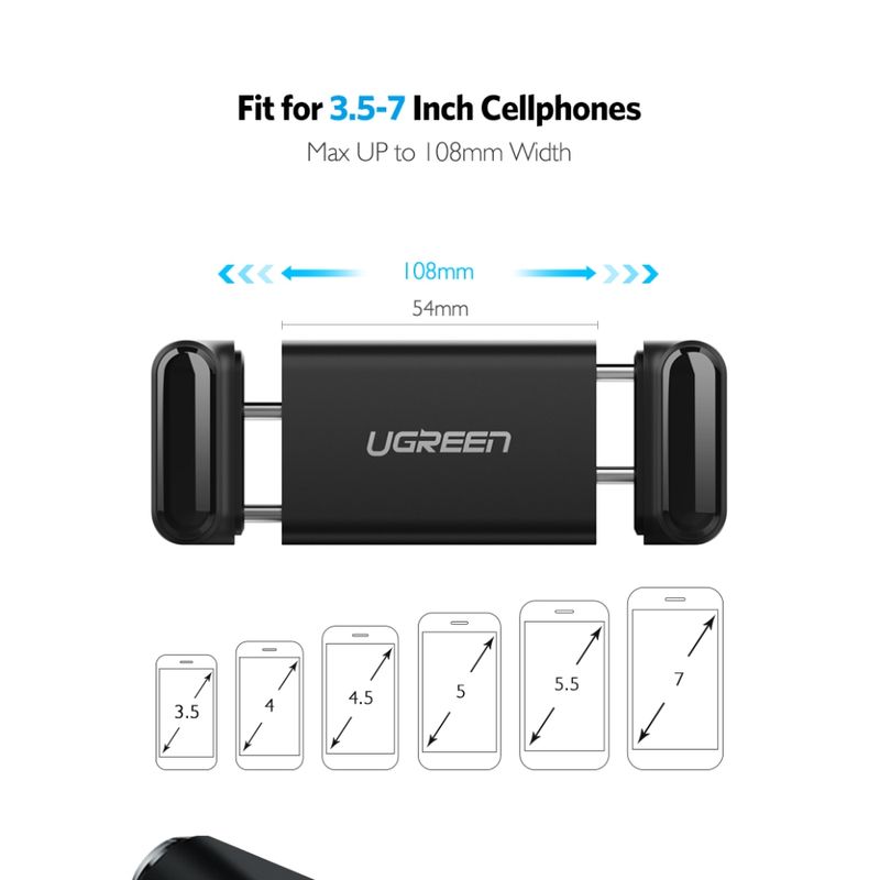 UGREEN-SOPORTE-CELULAR-TIPO-CLIP-PARA-REJILLA-DE-VENTILACION-AUTOMOVIL-LP120