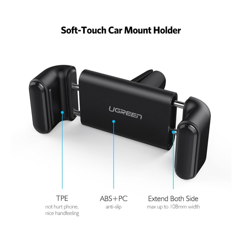 UGREEN-SOPORTE-CELULAR-TIPO-CLIP-PARA-REJILLA-DE-VENTILACION-AUTOMOVIL-LP120