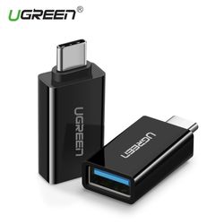 UGREEN ADAPTADOR M/H OTG USB-C 3.1 /USB-A 3.0 PLASTICO NEGRO US173