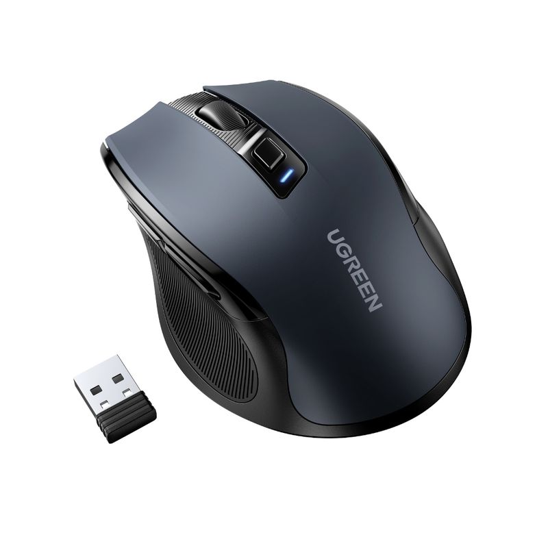 UGREEN-MOUSE-INALAMBRICO-2.4GHZ-ERGONOMICO-NEGRO-MU006