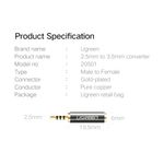 UGREEN-ADAPTADOR-PLUG-2.5MM-A-JACK-3.5MM-M-H-MIC-COMPATIBLE-20501