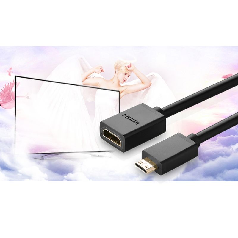 UGREEN-CABLE-ADAPTADOR-MINI-HDMI---HDMI-H-20CM-NEGRO-20137