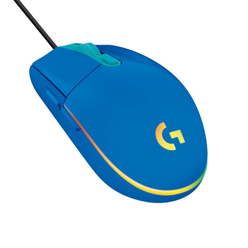 LOGITECH-MOUSE-G203-LIGHTSYNCNO-LANGBLUELAT