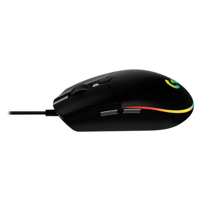 LOGITECH-MOUSE-GAMER-ALAMBRICO-USB-LIGHTSYNC-G203-NEGRO