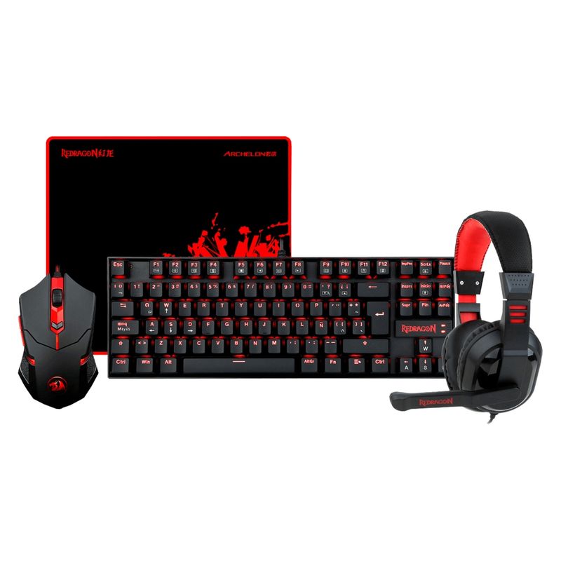 REDRAGON-COMBO-TECLADO-MEC---MOUSE---AUDIF---PAD-MOUSE
