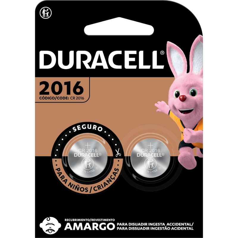 Duracell CR2016 Pila de Botón Litio