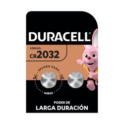 DURACELL PACK  X2  PILA DE BOTON CR2032  LITIO