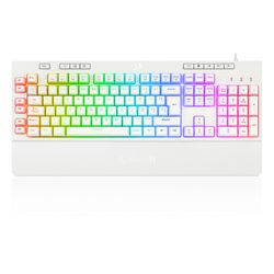REDRAGON TECLADO GAMER SHIVA WHITE K512W-RGB