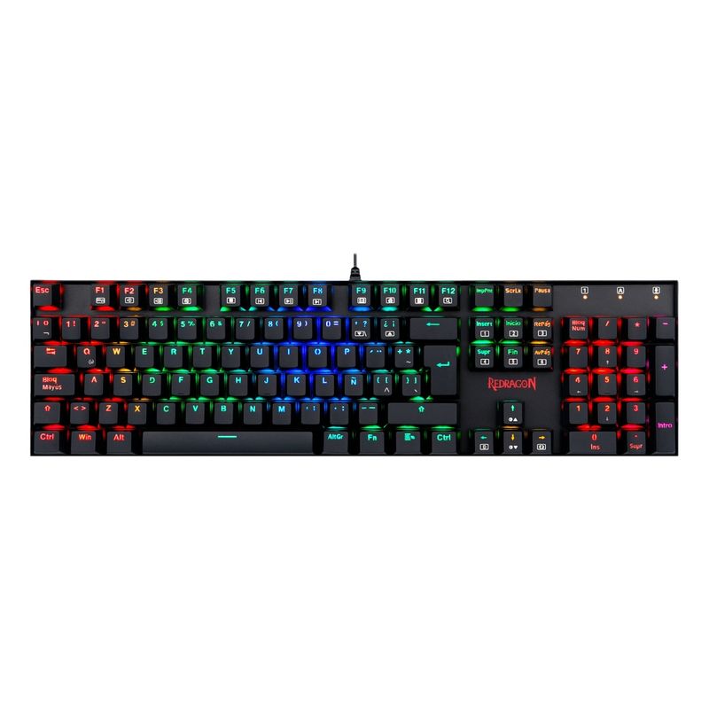 REDRAGON-TECLADO-GAMER-MECANICO-MITRA-BLACK-SW-ROJO