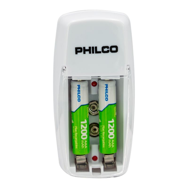 PHILCO-CARGADOR-DE-PILAS---2-PILAS-RECARGABLE-AAA-1100-MAH