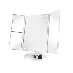 VIVITAR ESPEJO HOLLYWOOD 22 LUZ LED 3 CARAS WHITE