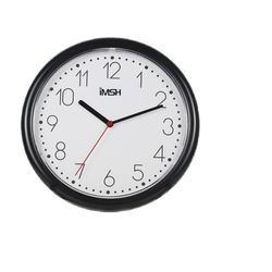 RELOJ DE PARED ANALOGO NEGRO WC25201