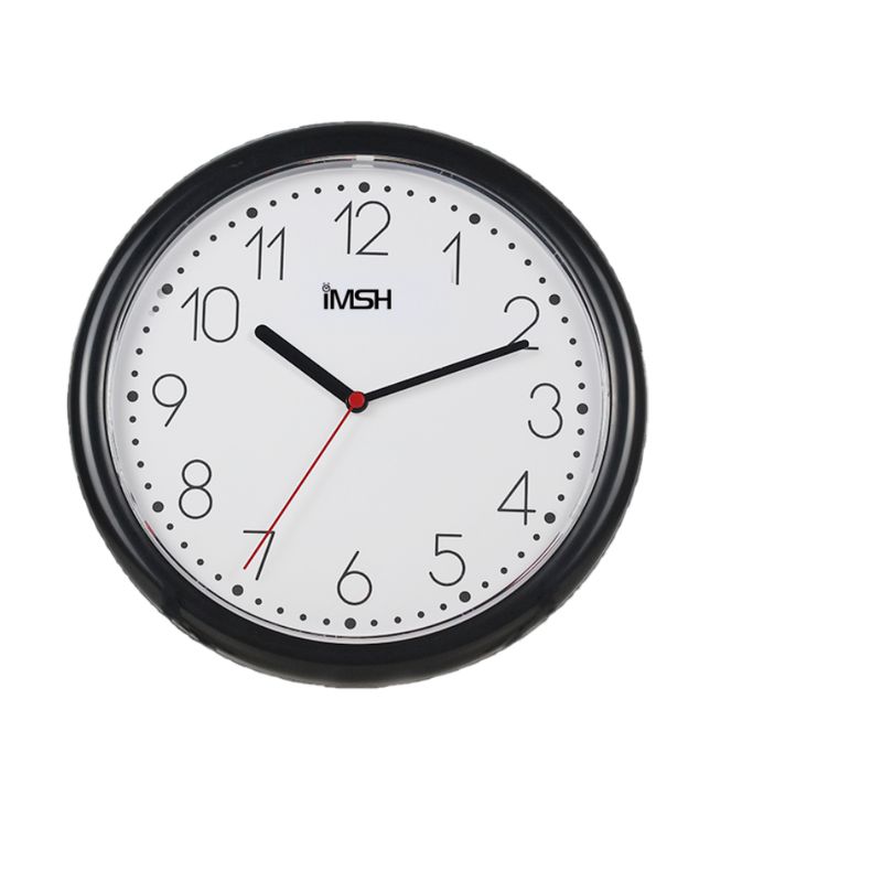 Reloj De Pared Analogo Negro Wc25201 Relojes Murales