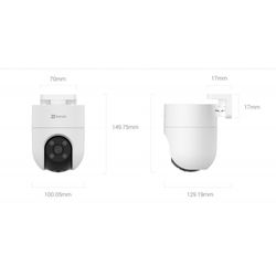 EZVIZ  CAMARA WIFI H8C 2MP IA AUDIO AUTO TRACKING SIRENA Y LUZ CS-H8C-R100-1K2WKFL 4MM CC1022