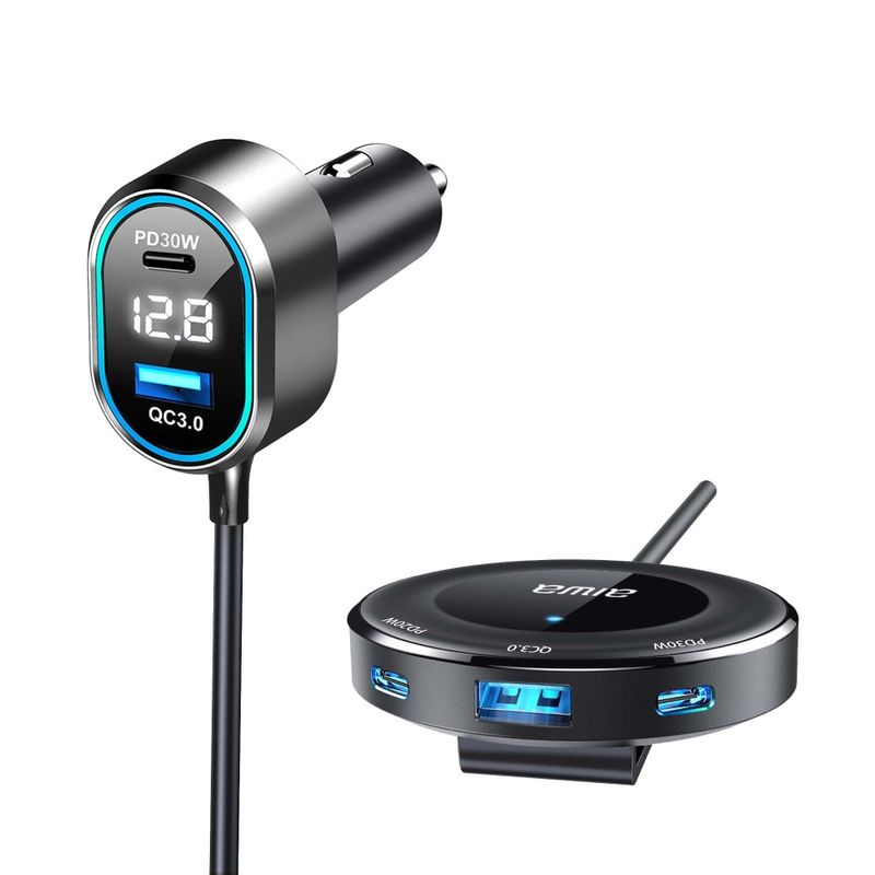 AIWA CARGADOR USB RAPIDO AUTO EXTENCIÓN