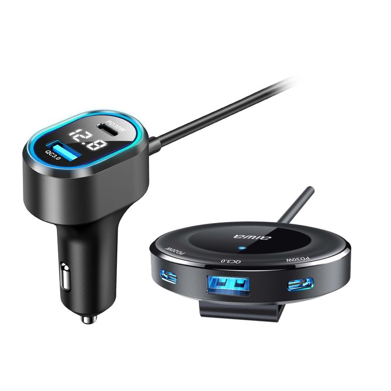 AIWA CARGADOR USB RAPIDO AUTO EXTENCIÓN