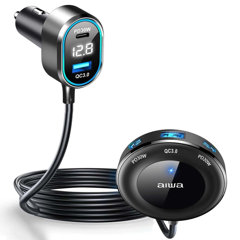 AIWA CARGADOR USB RAPIDO AUTO EXTENCIÓN