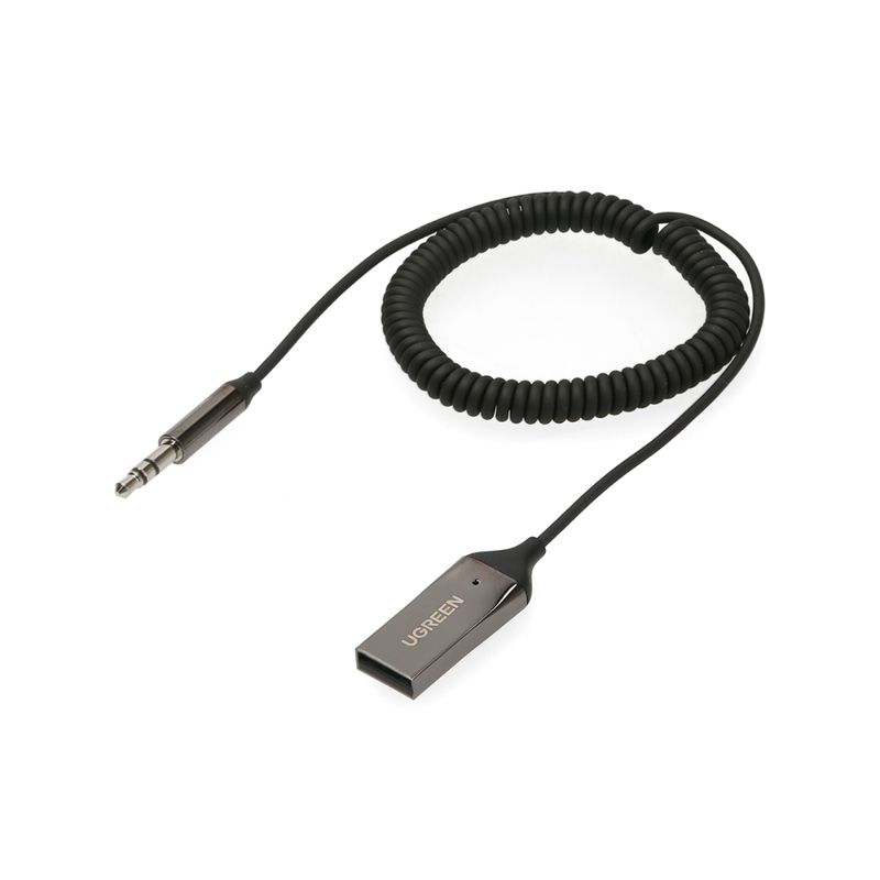 Receptor Audio Automovil Bluetooth 5.0 Jack 3.5Mm /Power Usb-A Ugreen Cm309 Receptores Bluetooth