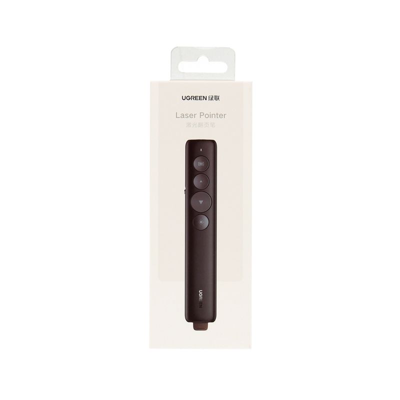 Presentador Laser Inalambrico Usb-A 3.0 Negro Ugreen Lp479 Mouse y Presentadores