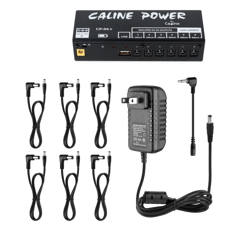 CALINE-FUENTE-DE-ALIMENTACION-PORTATIL-Y-RECARGABLE-PARA-EFECTOS-DE-GUITARRA