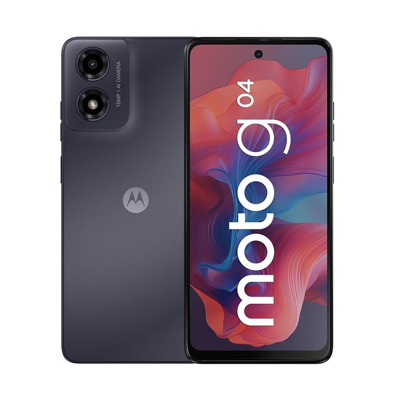 MOTOROLA MOTO G04 NEGRO COSMICO 4+128GB
