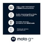 MOTOROLA MOTO G04 NEGRO COSMICO 4+128GB