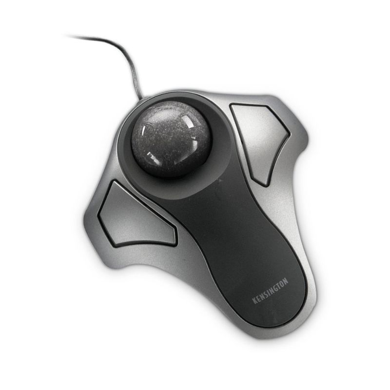 KENSINGTON-MOUSE-TRACKBALL-ORBIT-GRIS-BLACK-ALAMBRICO