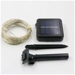 LUZ SOLAR DE ALAMBRE DE COBRE 100 LEDS 10 MT IP65