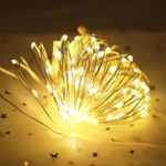 LUCES EN ALAMBRE DE COBRE SOLAR 200 LEDS 20MT IP65