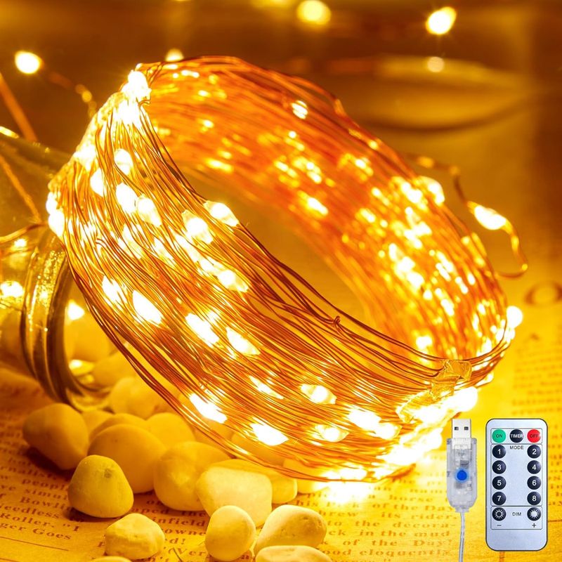 LUCES EN ALAMBRE DE COBRE USB 200 LEDS 20MT
