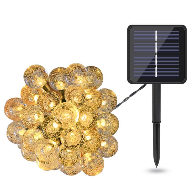 LUCES TIPO BURBUJA SOLAR 50 LEDS 7MT IP65
