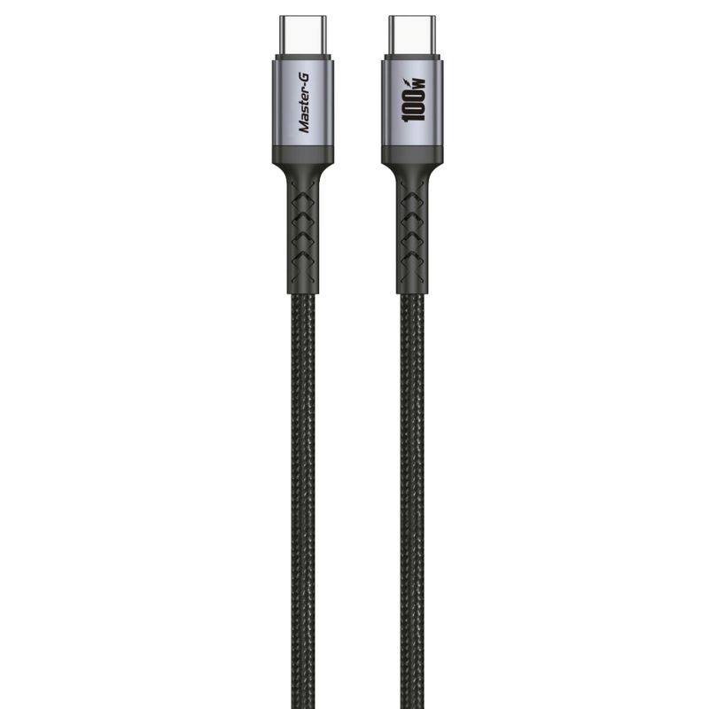 MASTER-G CABLE USB C - USB C  100W 1MT